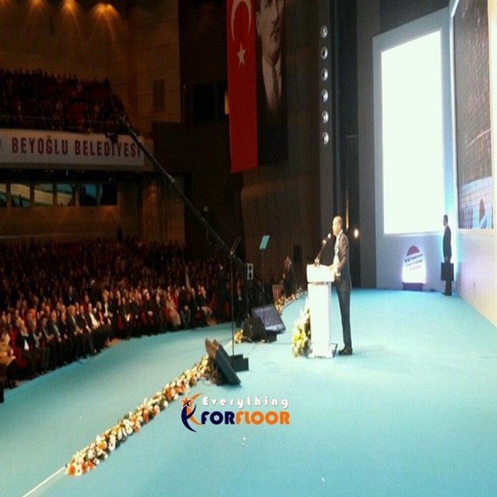 Naylonlu Turkuaz Protokol Halıfleks (Top)