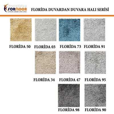 Florida Duvardan Duvara Velür Halı (Tufting)