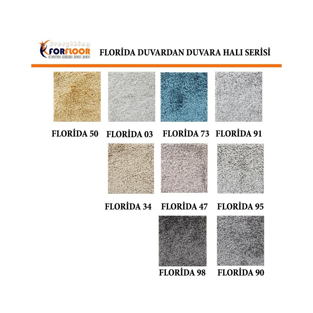 Florida Duvardan Duvara Velür Halı (Tufting)