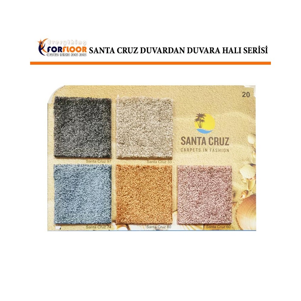 Santa Cruz Duvardan Duvara Velür Halı (Tufting)
