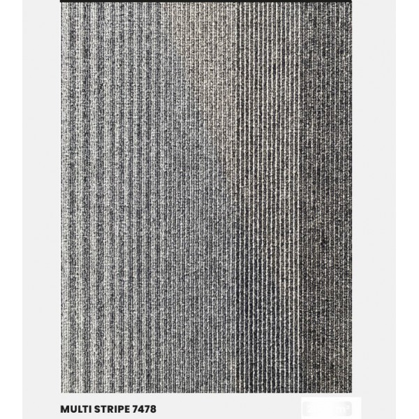 Multi Stripe Karo Halı
