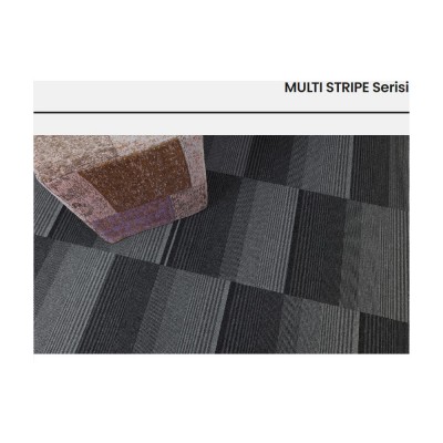 Multi Stripe Karo Halı