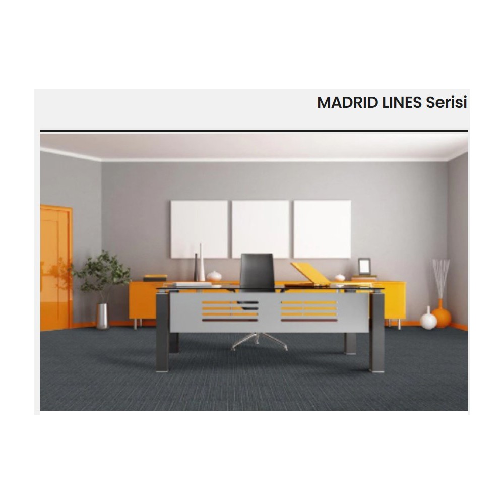 Madrid Lines Polyamid Karo Halı