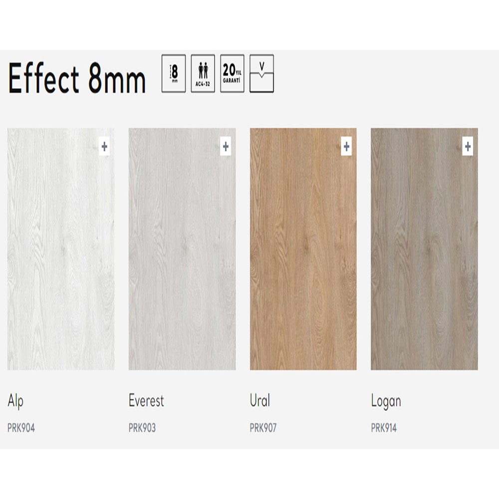 Agt Effect Premium 12 mm Parke ( 4 kenarı Derzli )