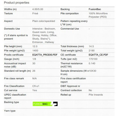Equinox Halı Teknik Özellikleri