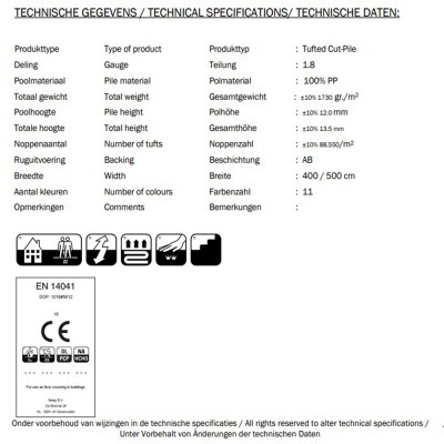Sundae Halı Teknik Özellikleri