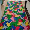 Puzzle Baskılı Çocuk Halısı