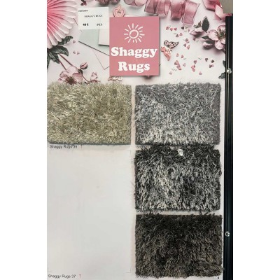 Shaggy Rugs Tufting Halı – %100 PES, 26 mm hav, Gripbac taban, Belçika üretimi