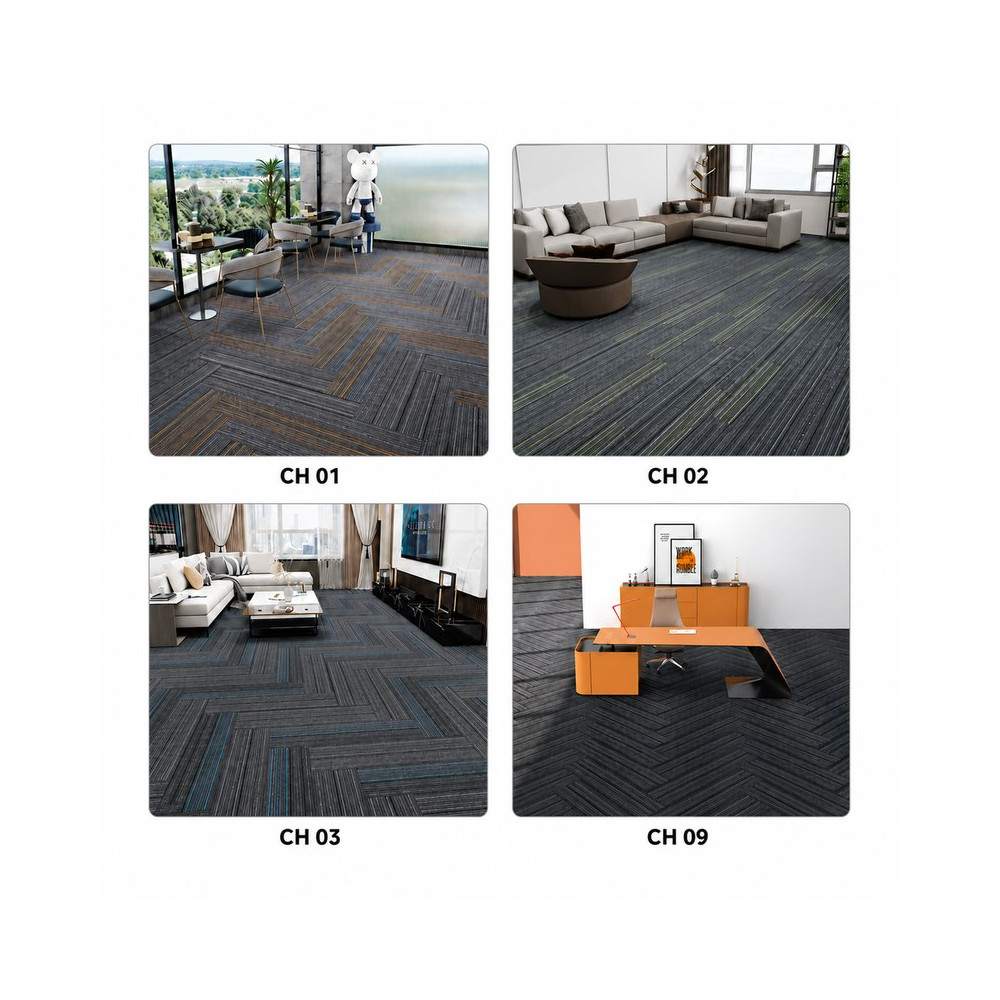 CH 09 Karo Halı 25x100 cm | %100 PP Fiber 400 gr/m²