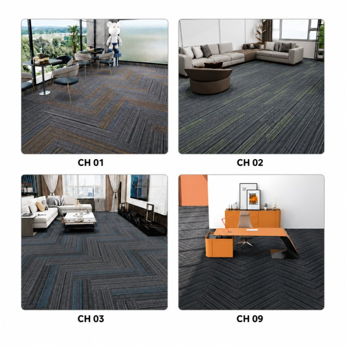 CH 09 Karo Halı 25x100 cm | %100 PP Fiber 400 gr/m²