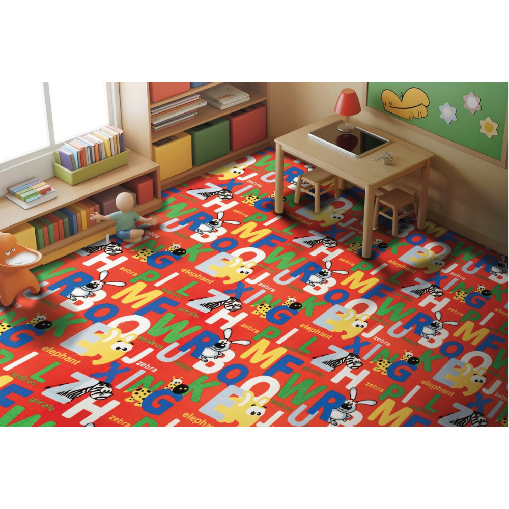 Çocuk Halısı ABC Harfli Baskılı - FORFLOOR